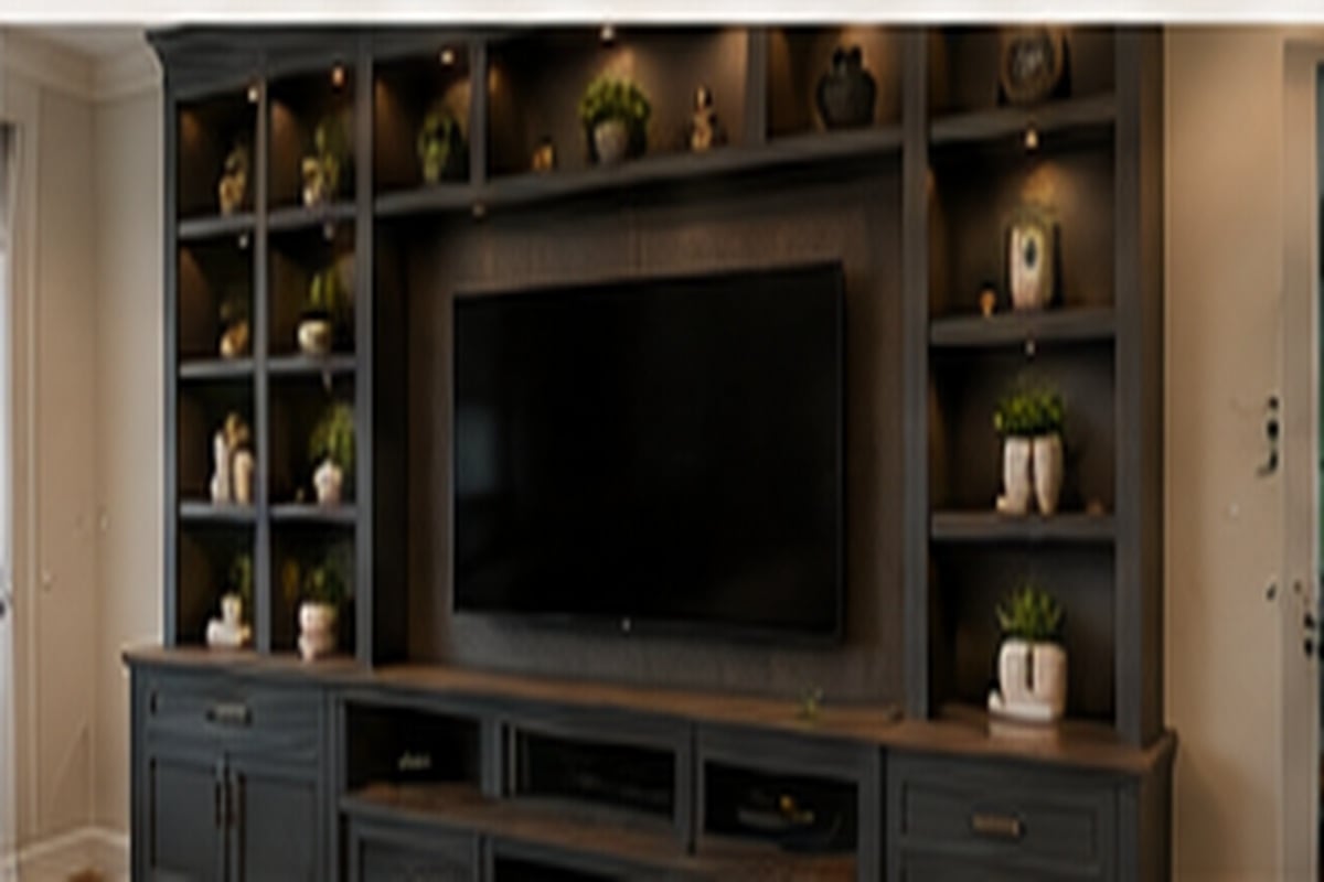 Custom entertainment center in Ocala Florida