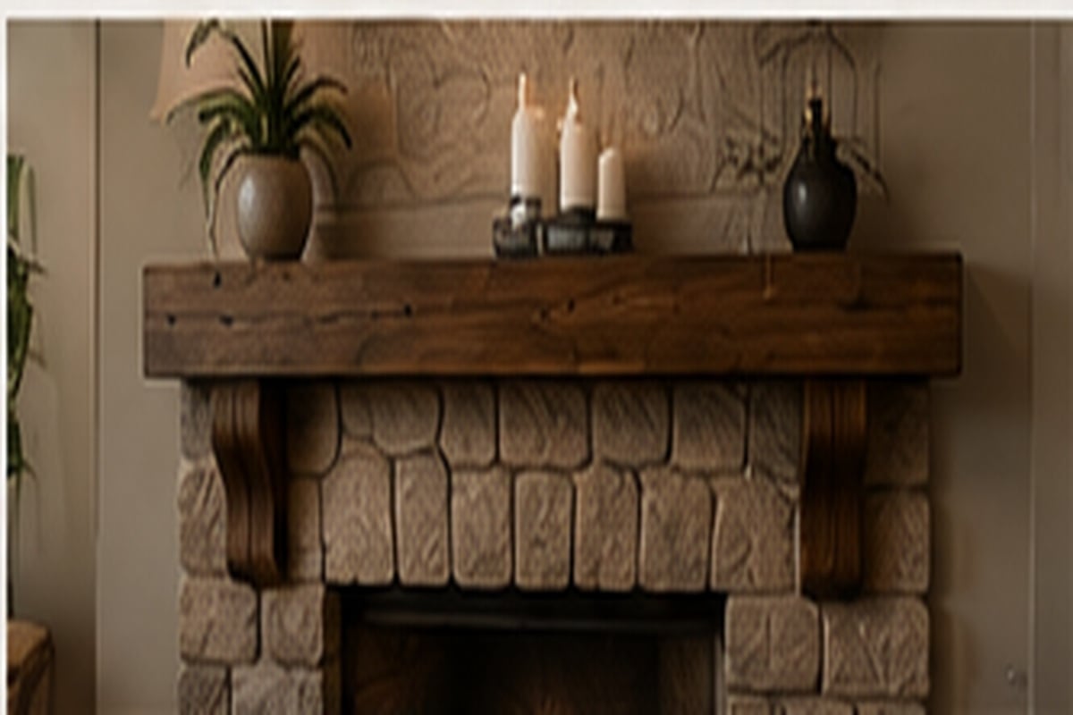 Custom fireplace mantel in Ocala Florida