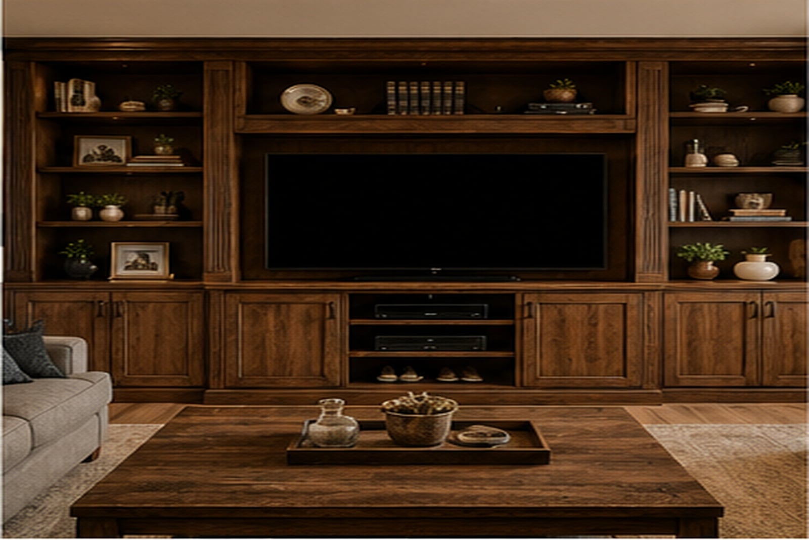 Custom entertainment center by LHS Ocala