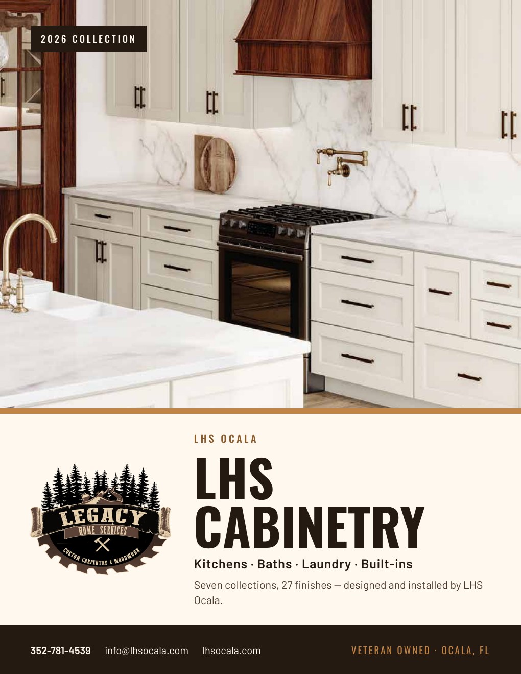LHS Cabinetry 2026 catalog cover